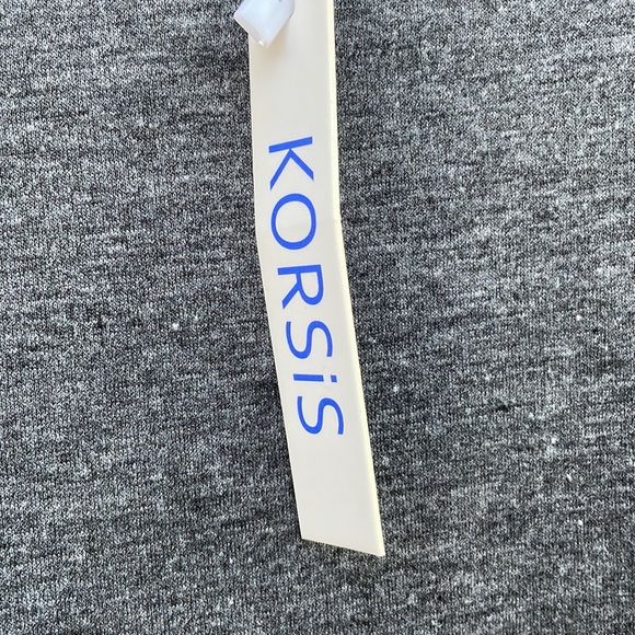 NWT Woman’s Size Small Grey Dress Short Sleeve Pockets Lightweight KORSiS - Picture 6 of 16